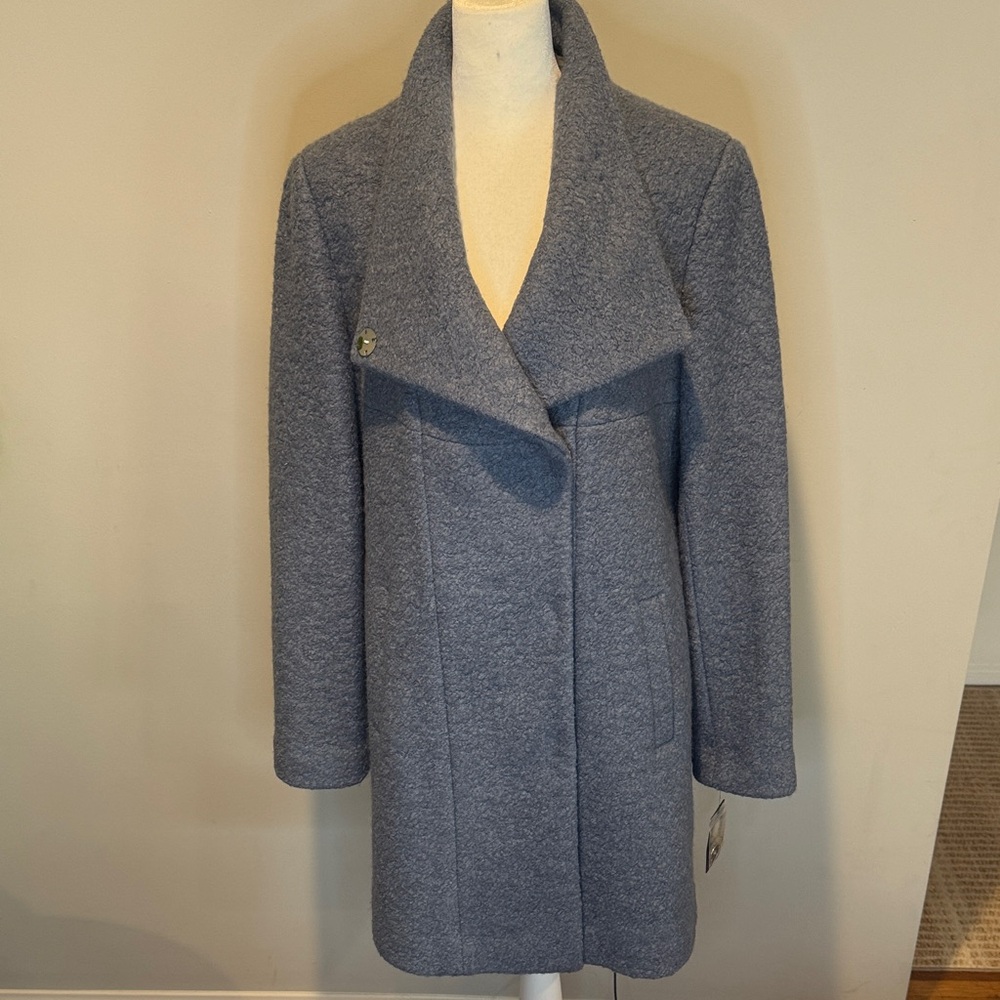 NWT Kenneth Cole Wool-blend Boucle Coat